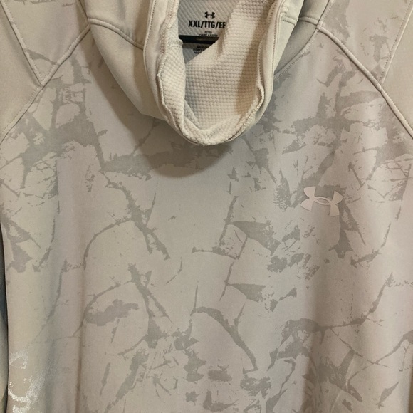 Under Armour fitted adjustable cow Nick pull over tan XXL reflective design - Picture 3 of 15